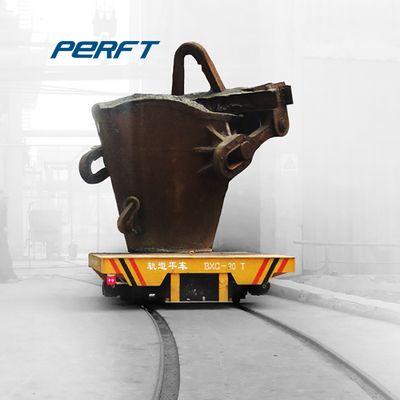 Easy Operation Galvanized Ladle Transfer Cart And Coil Rail Steel Hot Material Transportation Automated Guided Vehicle Suppliers